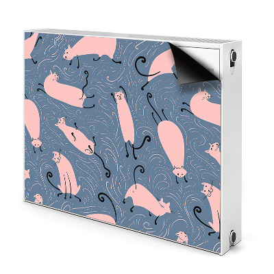 Decorative radiator cover Cartoon cats