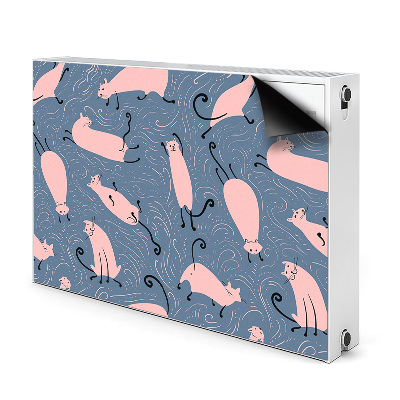 Decorative radiator cover Cartoon cats