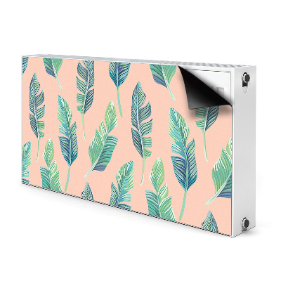 Printed radiator mat Peach leaves