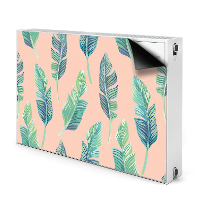 Printed radiator mat Peach leaves