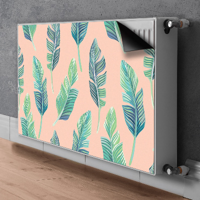 Printed radiator mat Peach leaves