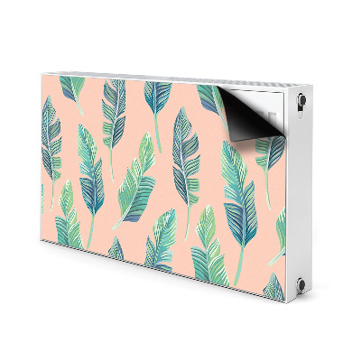 Printed radiator mat Peach leaves