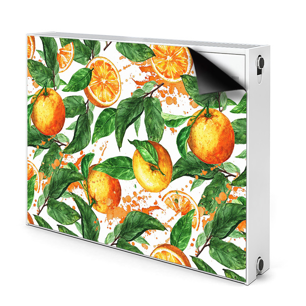 Decorative radiator mat Oranges