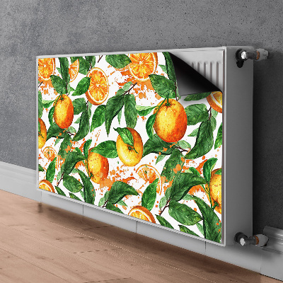 Decorative radiator mat Oranges