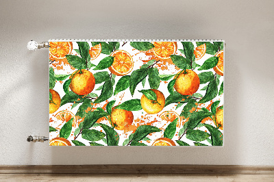 Decorative radiator mat Oranges