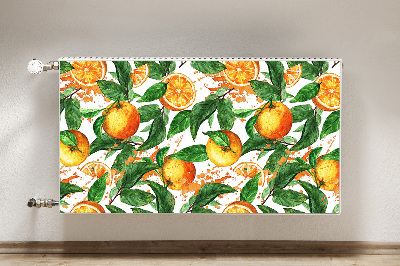 Decorative radiator mat Oranges