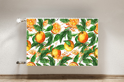 Decorative radiator mat Oranges