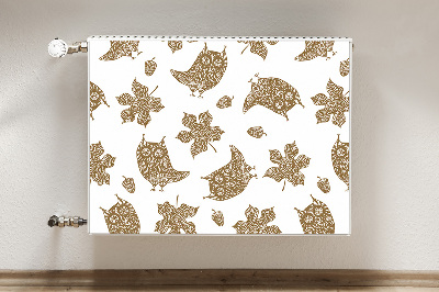 Magnetic radiator cover Leaves and owls