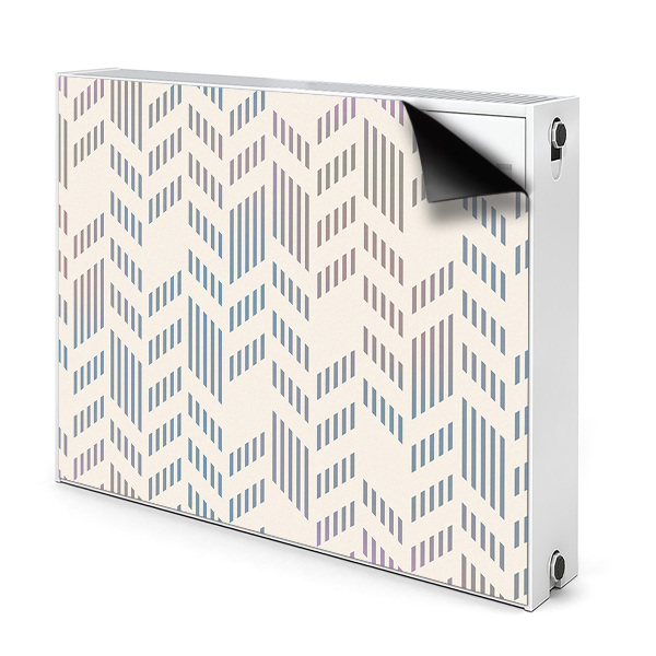 Magnetic radiator mat Geometric herringbone