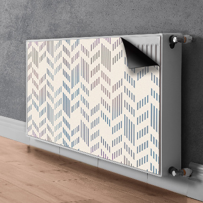 Magnetic radiator mat Geometric herringbone