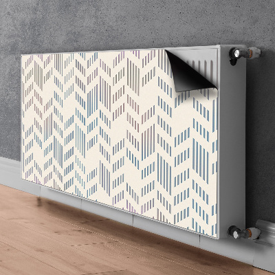 Magnetic radiator mat Geometric herringbone