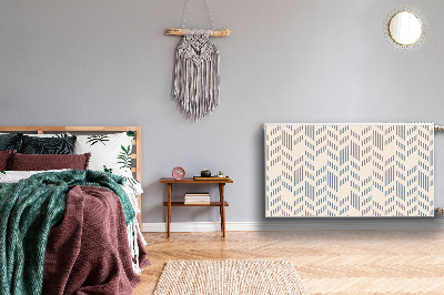 Magnetic radiator mat Geometric herringbone