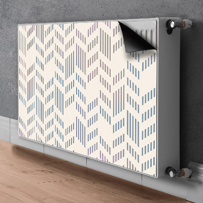 Magnetic radiator mat Geometric herringbone