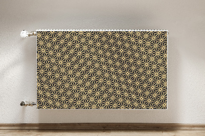 Decorative radiator cover Cubpattern