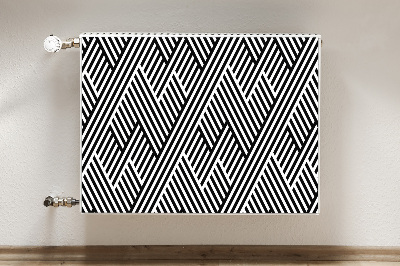 Magnetic radiator mat Broken pattern lines