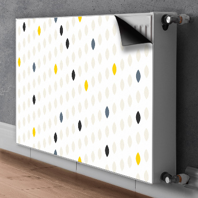 Decorative radiator cover Colorful lemons