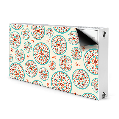 Magnetic radiator mat Indian art