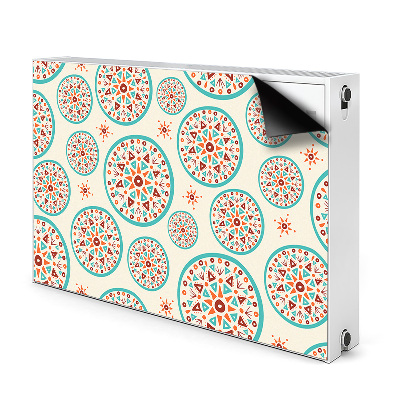 Magnetic radiator mat Indian art