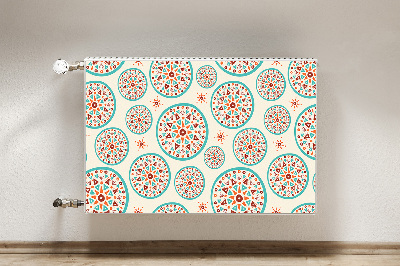 Magnetic radiator mat Indian art