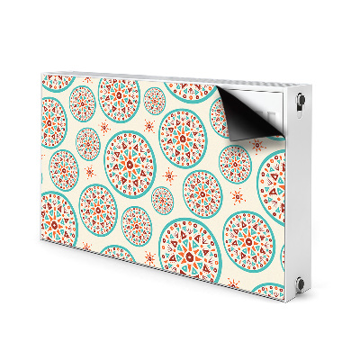 Magnetic radiator mat Indian art