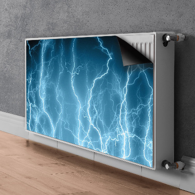 Magnetic radiator cover Blue lightning