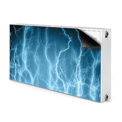 Magnetic radiator cover Blue lightning