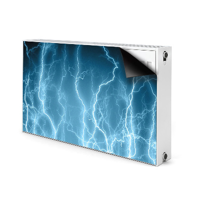 Magnetic radiator cover Blue lightning