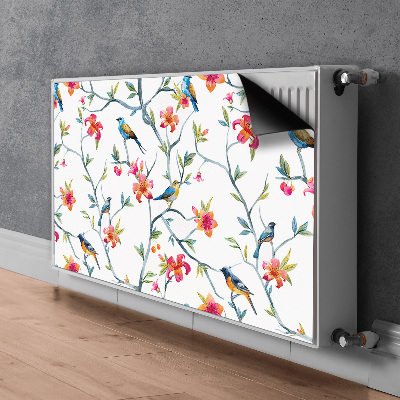 Printed radiator mat Flowers