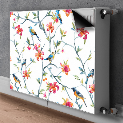 Printed radiator mat Flowers