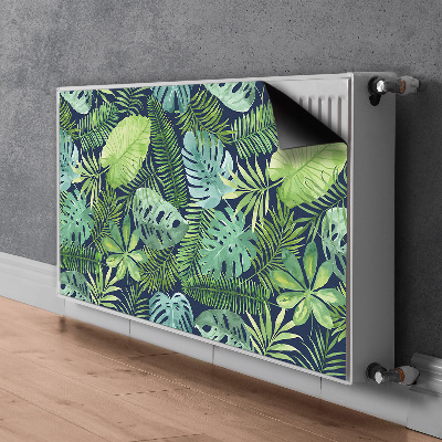 Magnetic radiator mat Exotic leaves