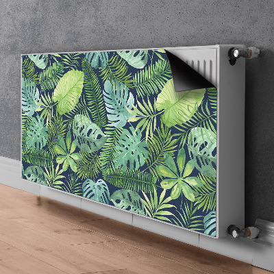 Magnetic radiator mat Exotic leaves