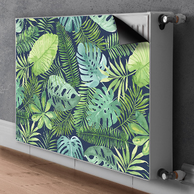 Magnetic radiator mat Exotic leaves