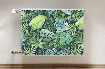 Magnetic radiator mat Exotic leaves