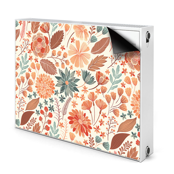 Radiator cover Artistic flowers