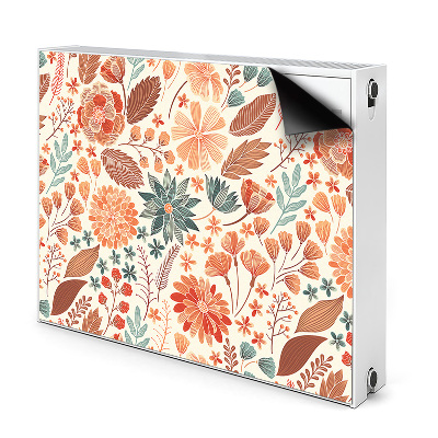 Radiator cover Artistic flowers