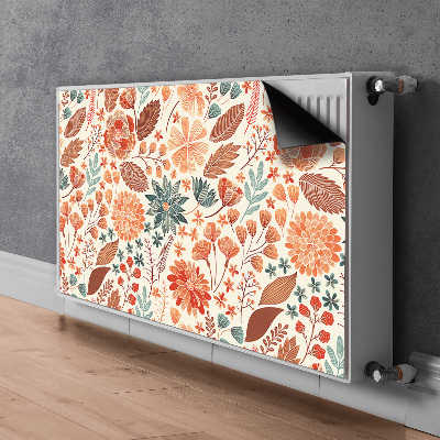 Radiator cover Artistic flowers