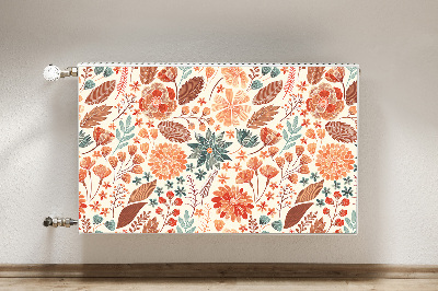 Radiator cover Artistic flowers