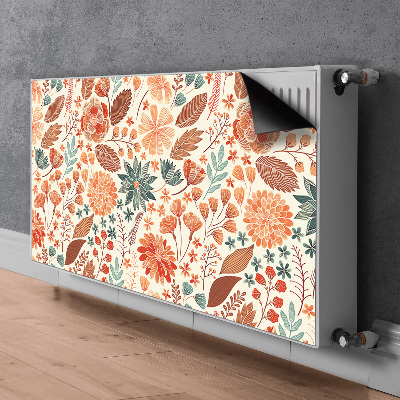 Radiator cover Artistic flowers