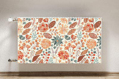 Radiator cover Artistic flowers