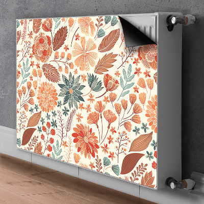 Radiator cover Artistic flowers