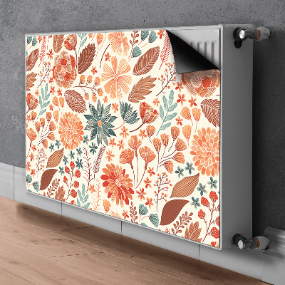 Radiator cover Artistic flowers