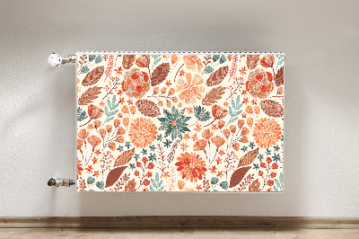 Radiator cover Artistic flowers