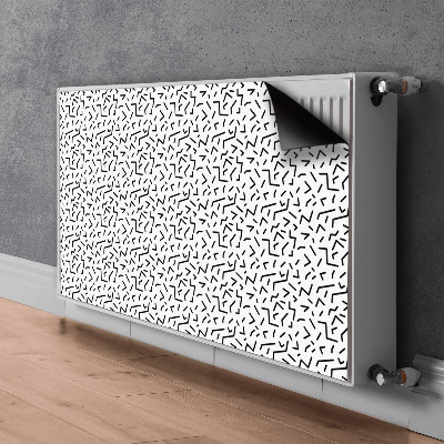 Magnetic radiator mat Geometric pattern