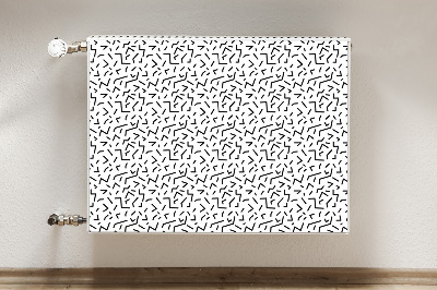 Magnetic radiator mat Geometric pattern