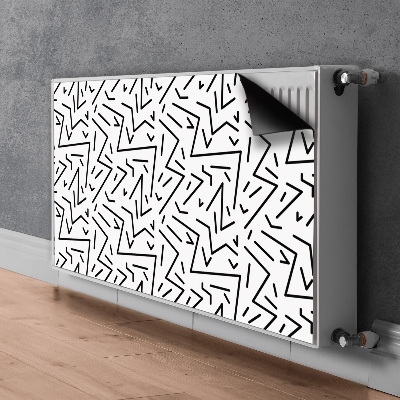 Decorative radiator cover Memphis style