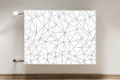 Magnetic radiator mat Geometric lines