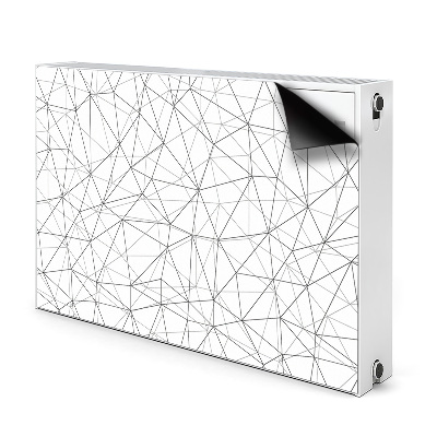 Magnetic radiator mat Geometric lines