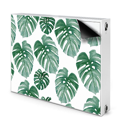 Magnetic radiator cover Monstera leaves