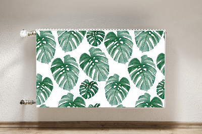 Magnetic radiator cover Monstera leaves