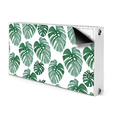 Magnetic radiator cover Monstera leaves